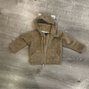 Patagonia Furry Friends Fleece Hoodie Toddler’s (Tan)